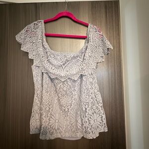 Light blue lace XL BP shirt